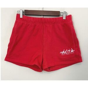 ACTA Wear Women's Red Salt Lake City 2018 Graphic Sweat Shorts Size Small